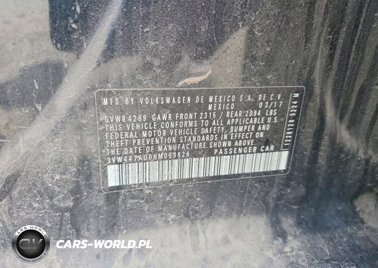 2017 Volkswagen Gti S-Se VIN:3VW447AU0HM053626 - 12