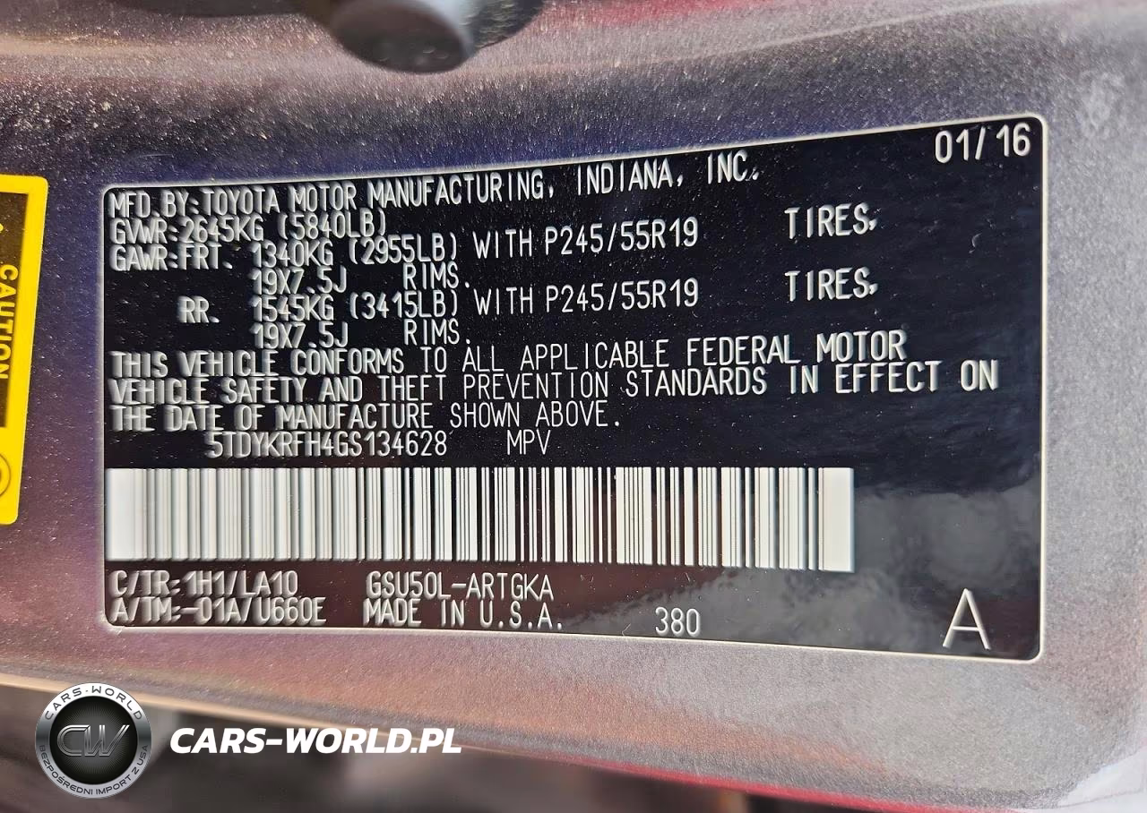 2016 Toyota Highlander Limited VIN:5TDYKRFH4GS134628 - 13