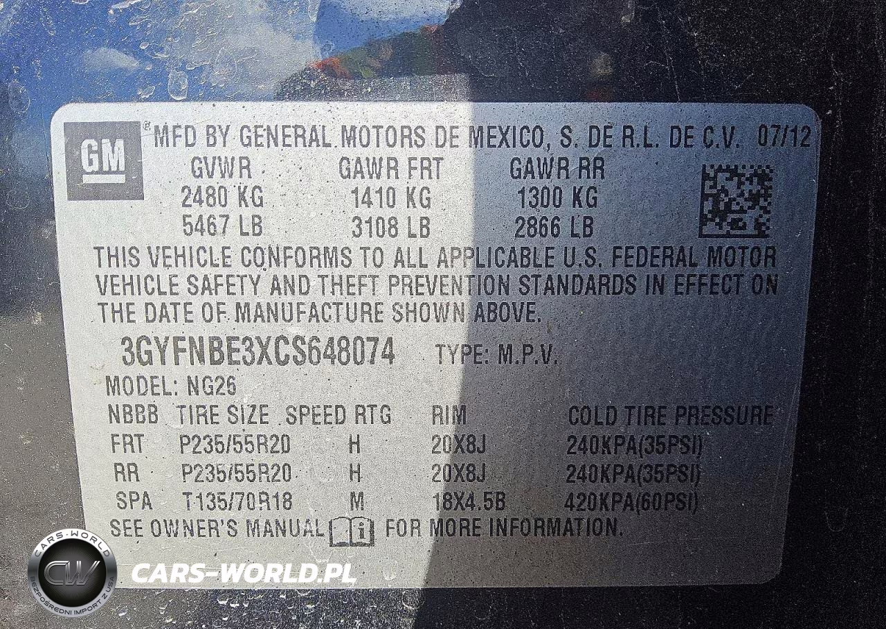 2012 Cadillac Srx Performance Collection VIN:3GYFNBE3XCS648074 - 13