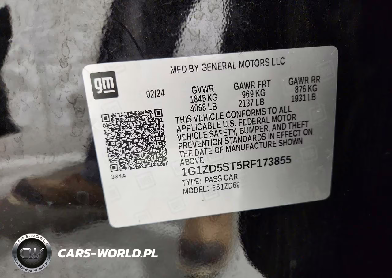 2024 Chevrolet Malibu Lt VIN:1G1ZD5ST5RF173855 - 12