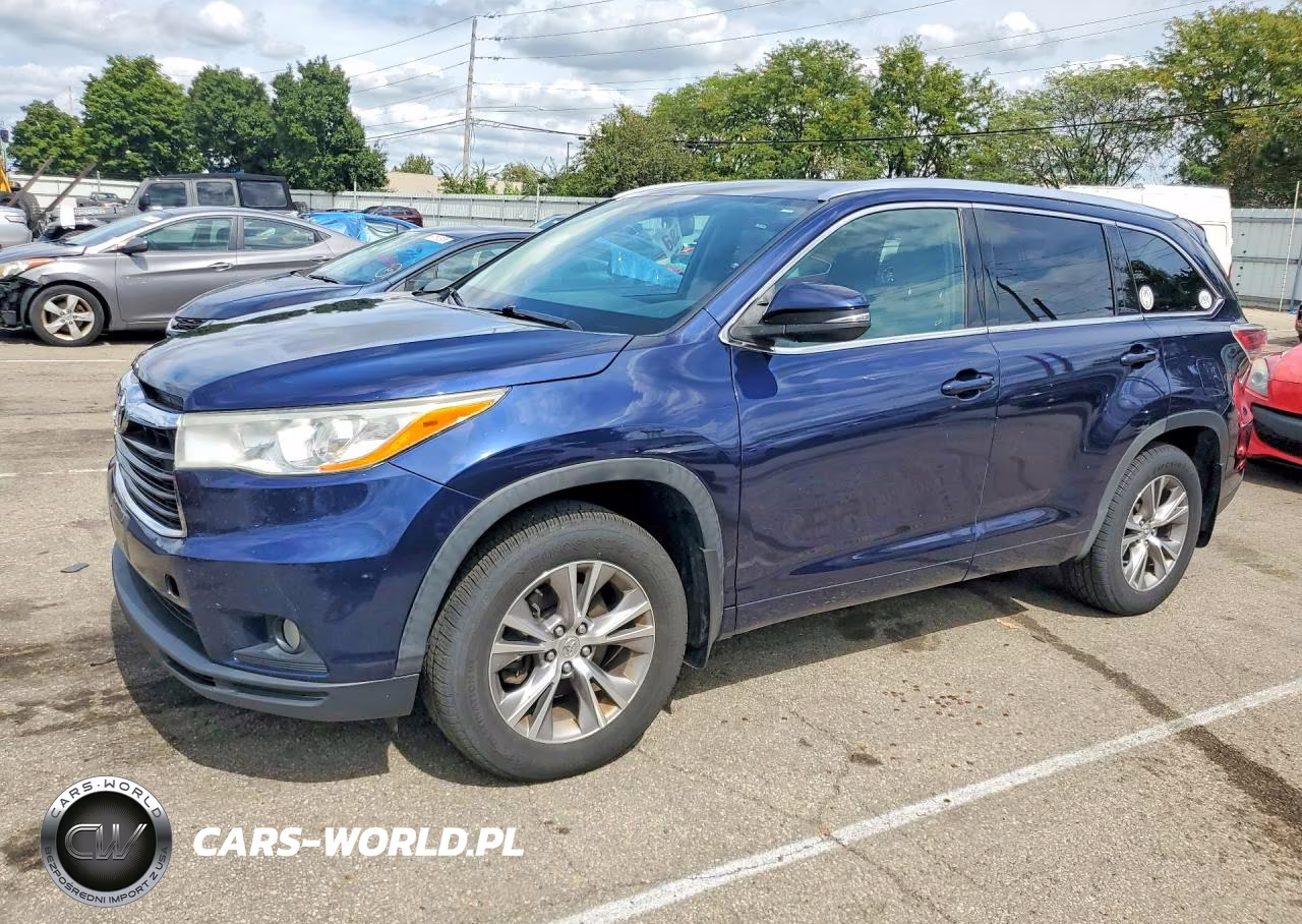 2014 Toyota Highlander Xle VIN:5TDJKRFH5ES021057 - 1