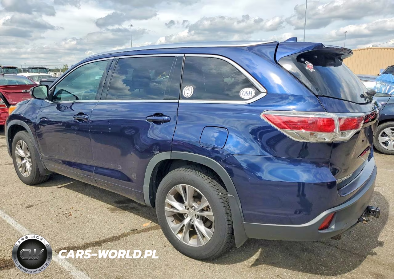 2014 Toyota Highlander Xle VIN:5TDJKRFH5ES021057 - 2