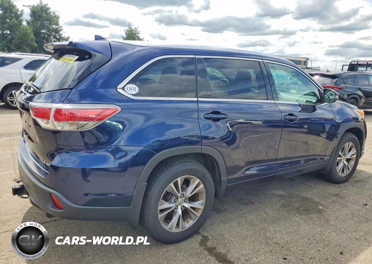 2014 Toyota Highlander Xle VIN:5TDJKRFH5ES021057 - 3