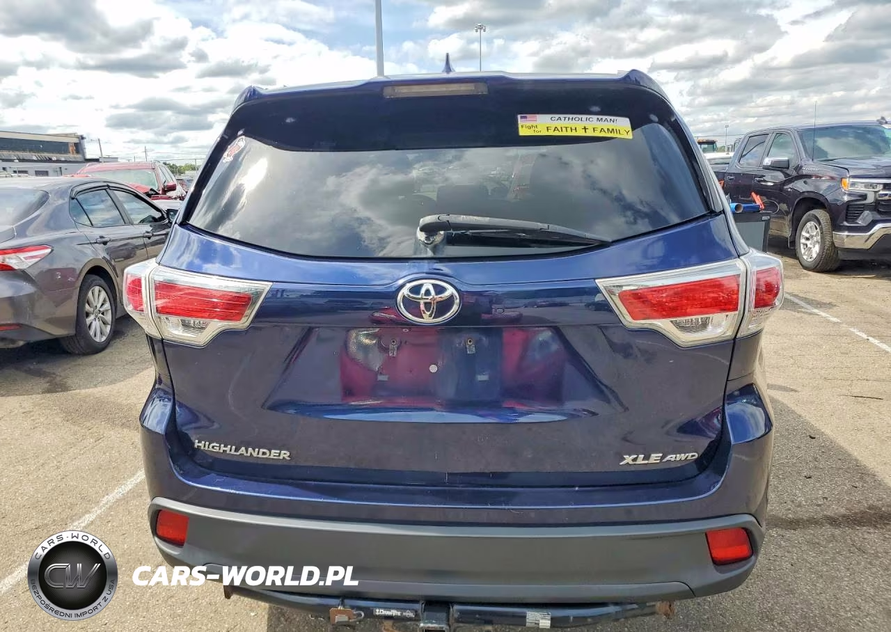 2014 Toyota Highlander Xle VIN:5TDJKRFH5ES021057 - 6