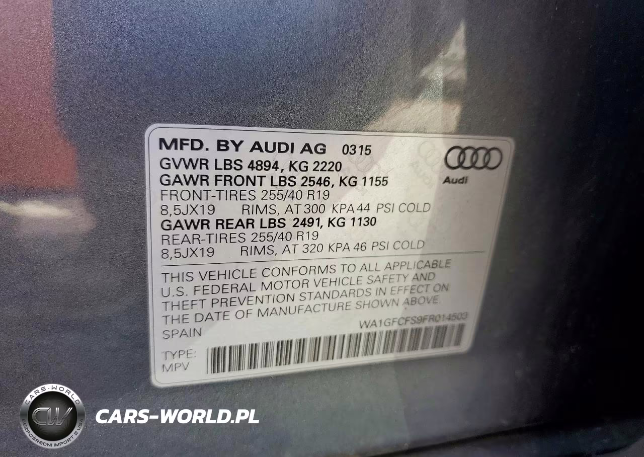 2015 Audi Q3 Prestige VIN:WA1GFCFS9FR014503 - 13