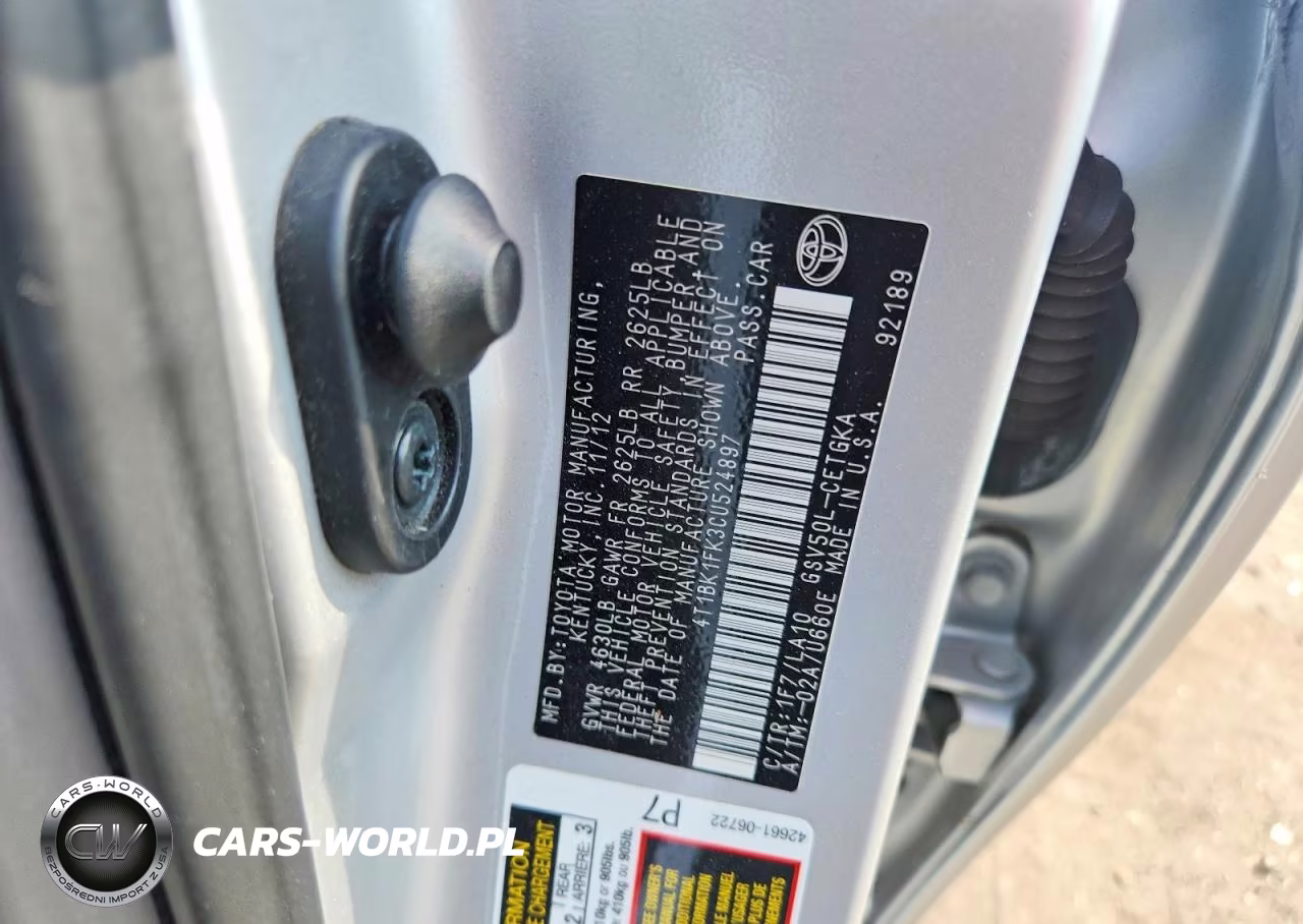 2012 Toyota Camry Xle V6 VIN:4T1BK1FK3CU524897 - 12