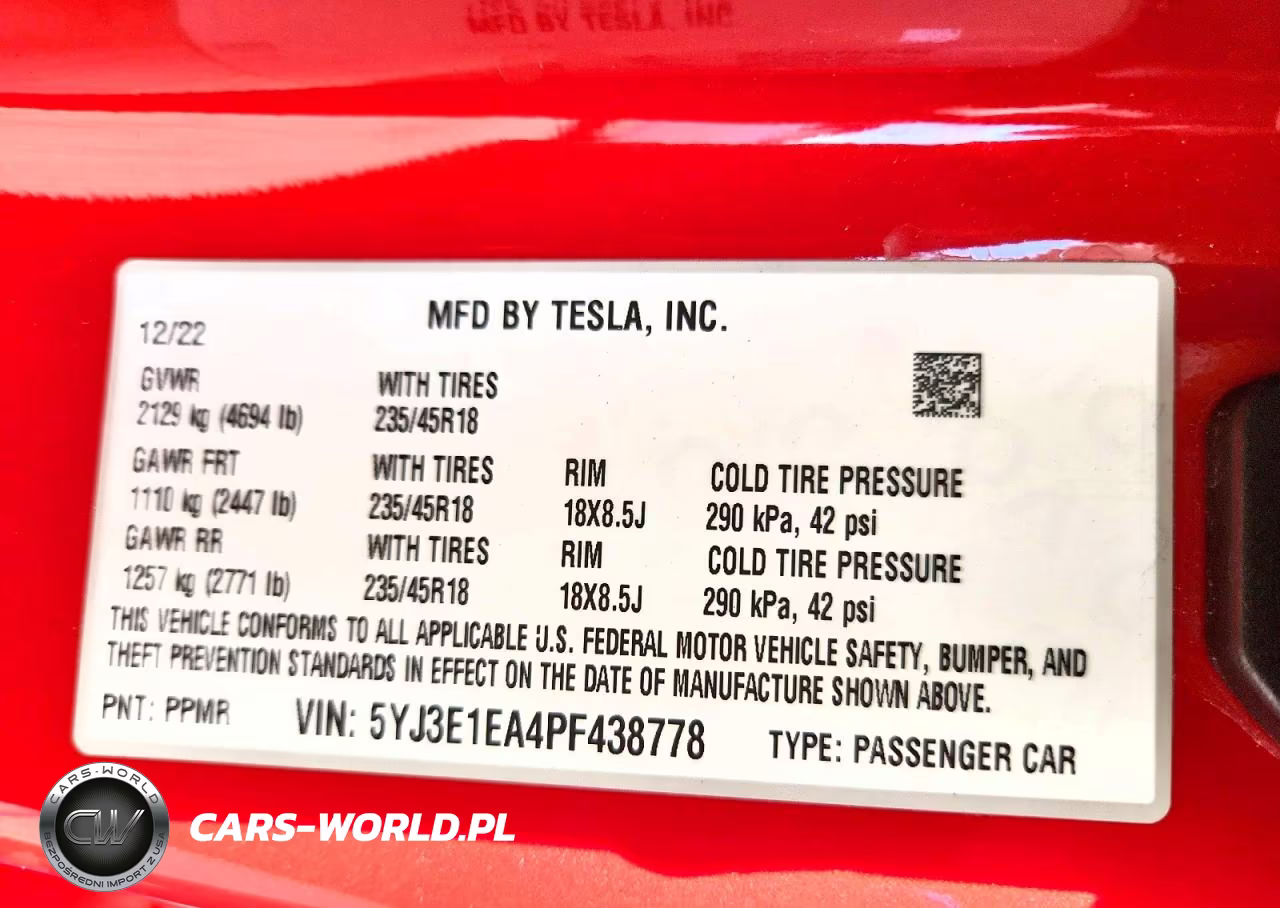 2023 Tesla Model 3 VIN:5YJ3E1EA4PF438778 - 12