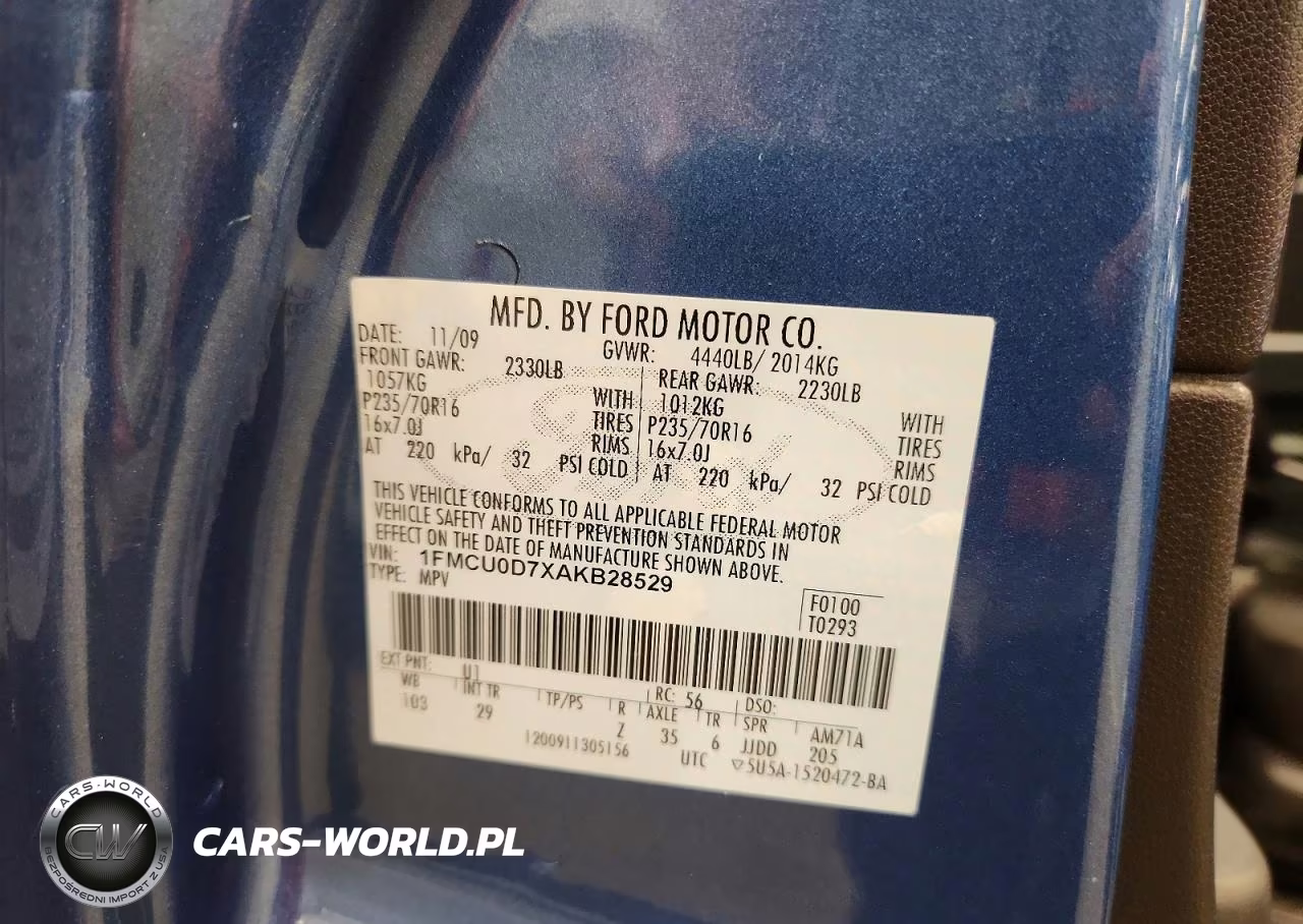 2010 Ford Escape Xlt VIN:1FMCU0D7XAKB28529 - 13