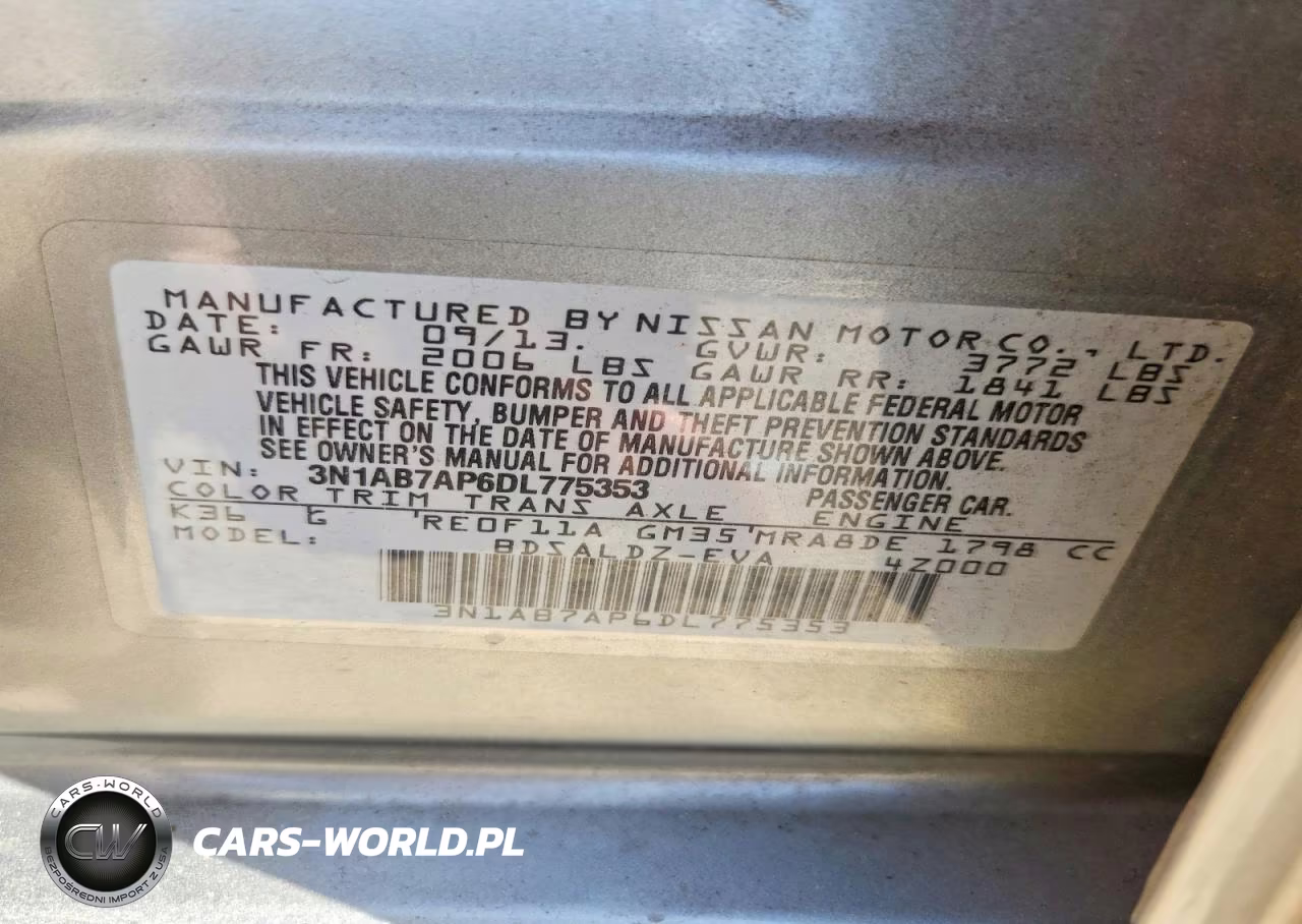 2013 Nissan Sentra S VIN:3N1AB7AP6DL775353 - 12