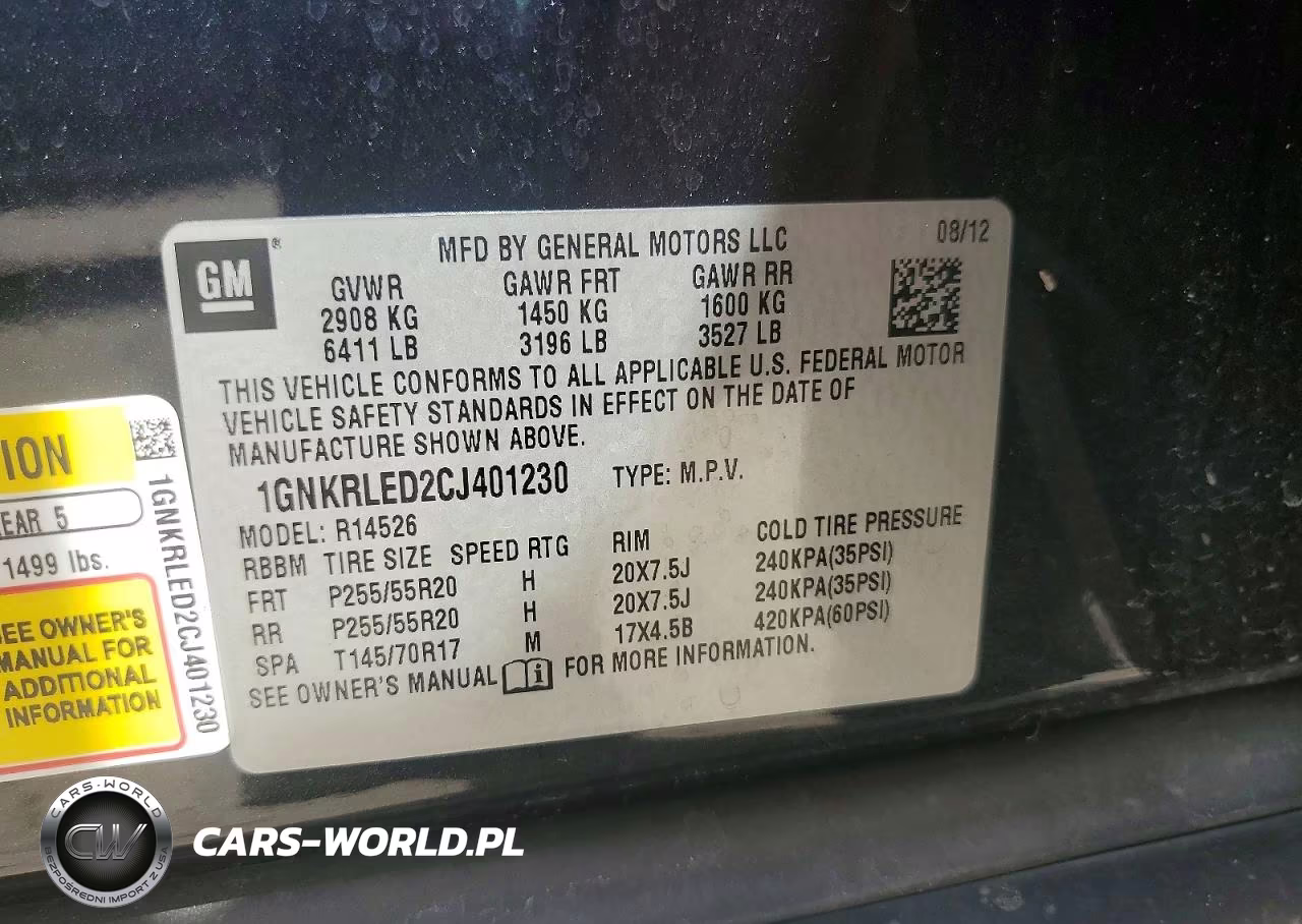 2012 Chevrolet Traverse Ltz VIN:1GNKRLED2CJ401230 - 14