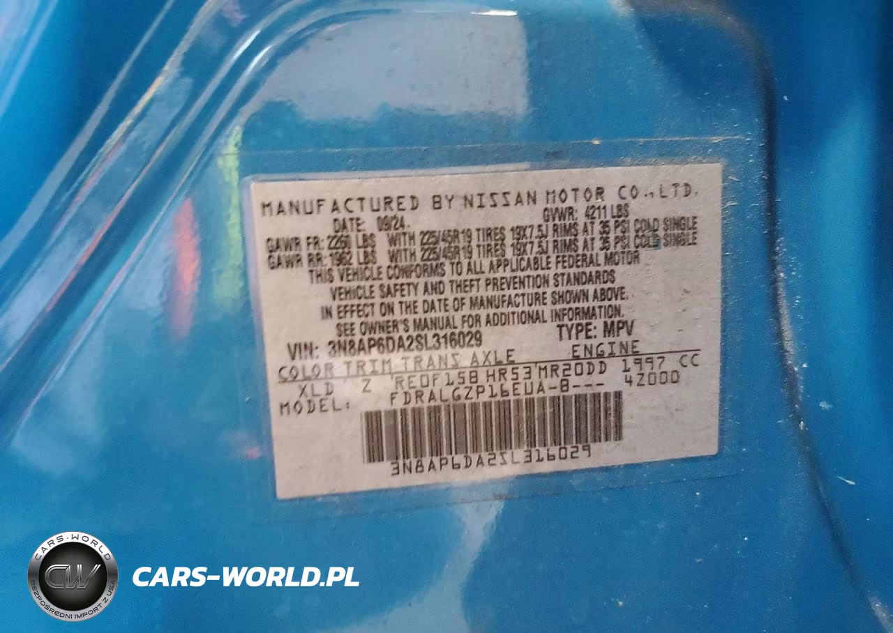 2025 Nissan Kicks Sr VIN:3N8AP6DA2SL316029 - 14