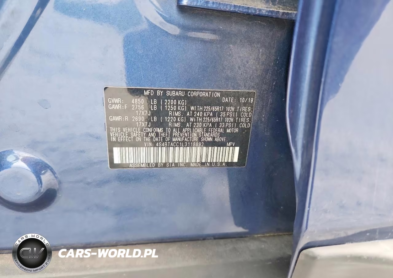 2020 Subaru Outback Premium VIN:4S4BTACC1L3118892 - 12