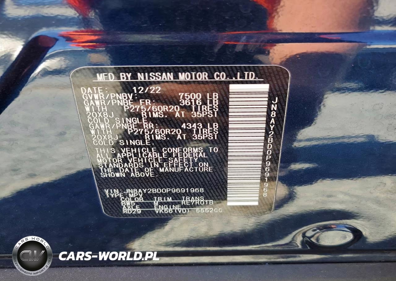 2023 Nissan Armada Sl VIN:JN8AY2BD0P9691968 - 13