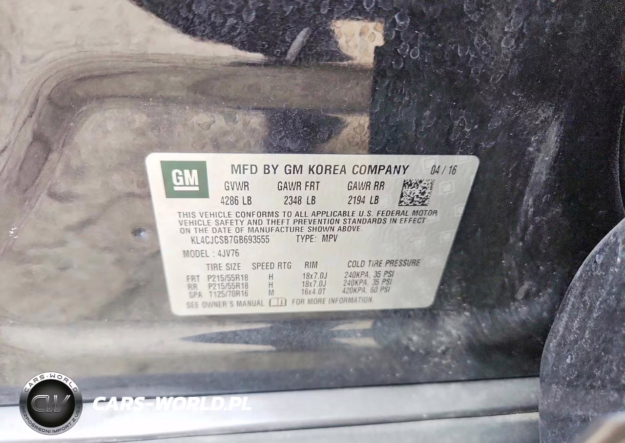 2016 Buick Encore VIN:KL4CJCSB7GB693555 - 13