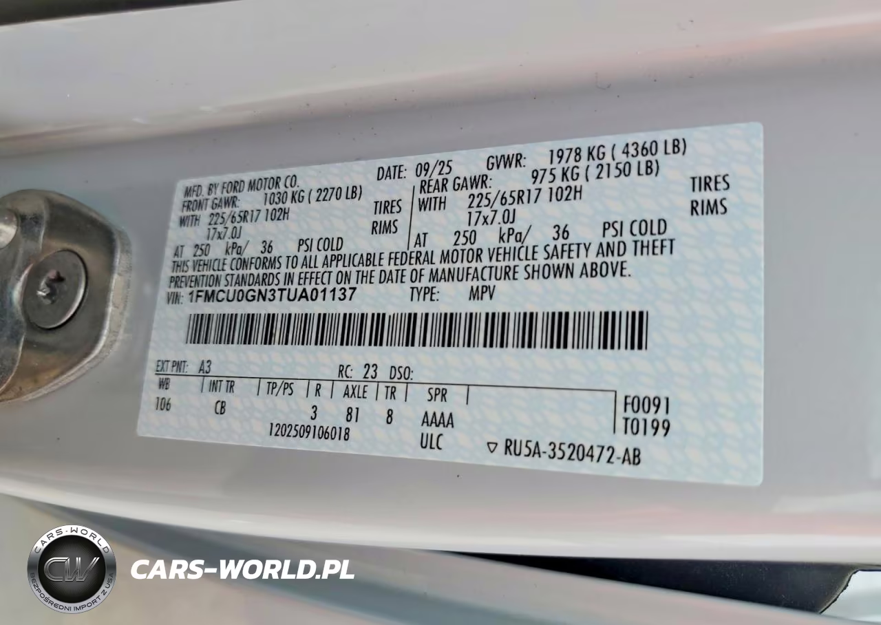 2026 Ford Escape Active VIN:1FMCU0GN3TUA01137 - 14