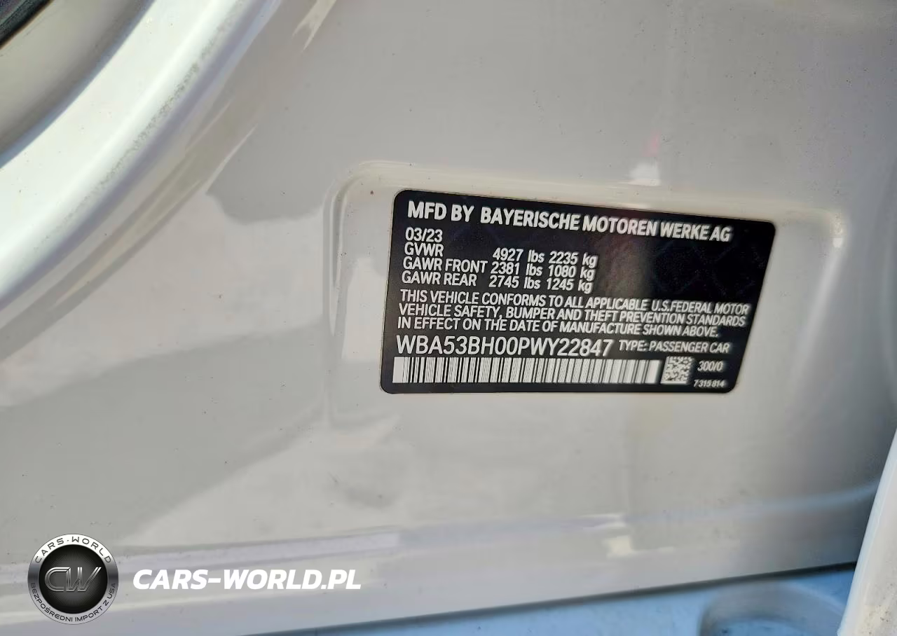 2023 BMW 530 I VIN:WBA53BH00PWY22847 - 12