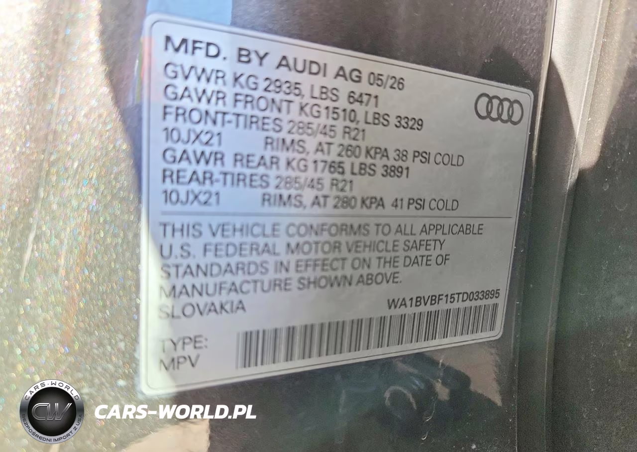 2026 Audi Q8 Premium Plus VIN:WA1BVBF15TD033895 - 14