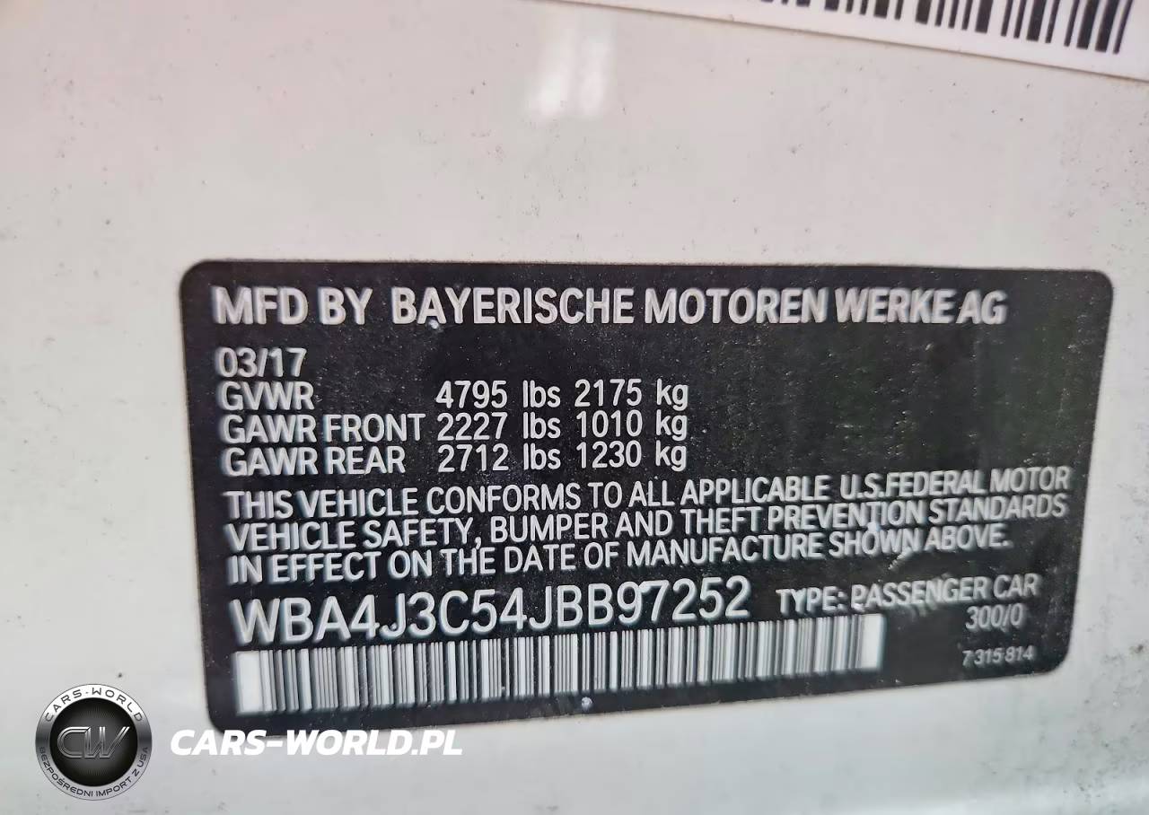 2018 BMW 430Xi Gran Coupe VIN:WBA4J3C54JBB97252 - 13