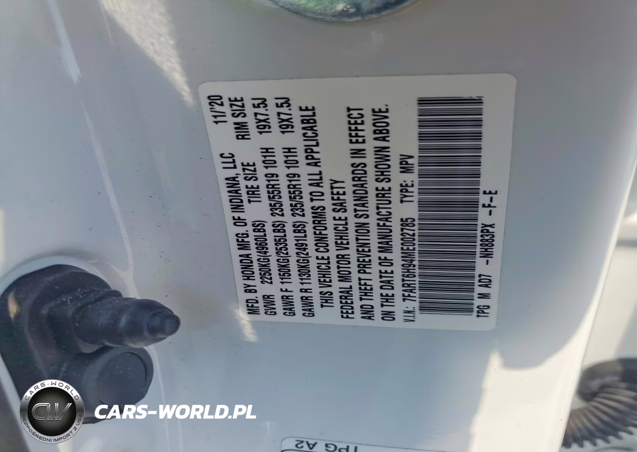2021 Honda Cr-V Touring VIN:7FART6H94ME002785 - 13
