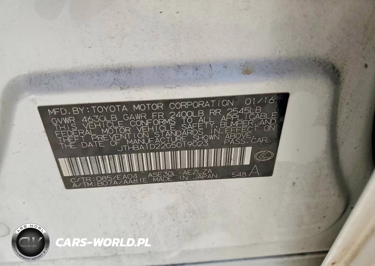 2016 Lexus Is 200T VIN:JTHBA1D22G5019023 - 13