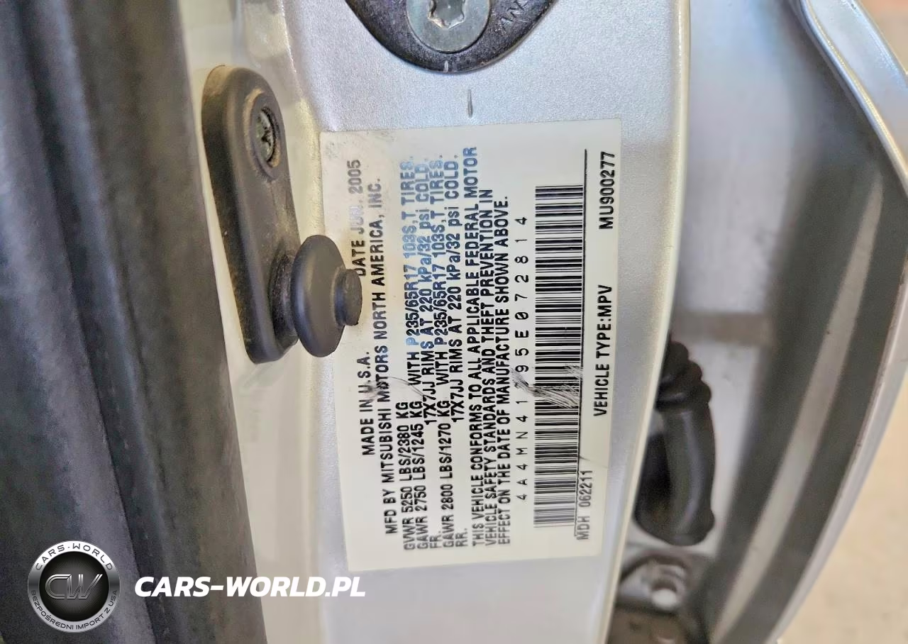 2005 Mitsubishi Endeavor Limited VIN:4A4MN41S95E072814 - 14