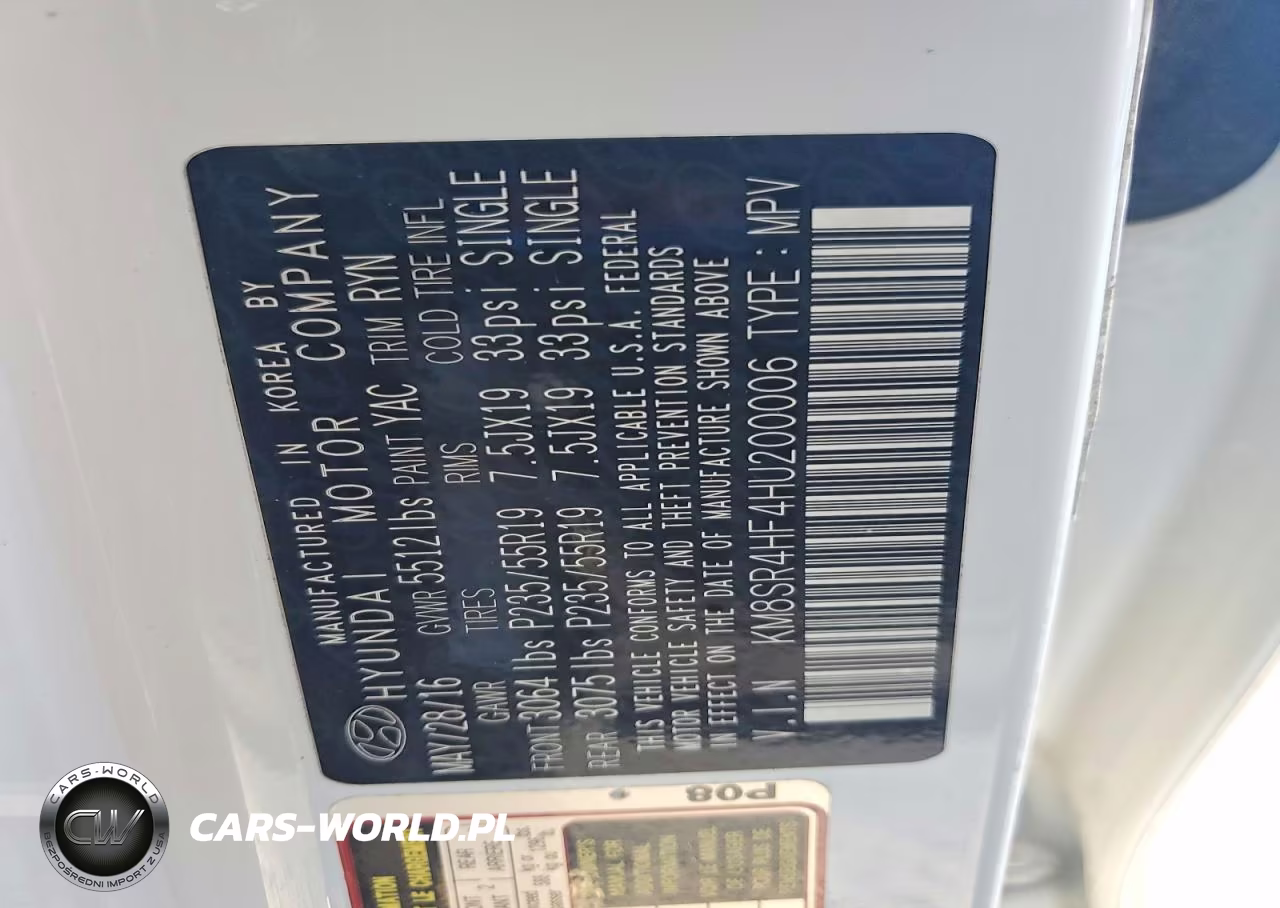 2017 Hyundai Santa Fe Se Ultimate VIN:KM8SR4HF4HU200006 - 13