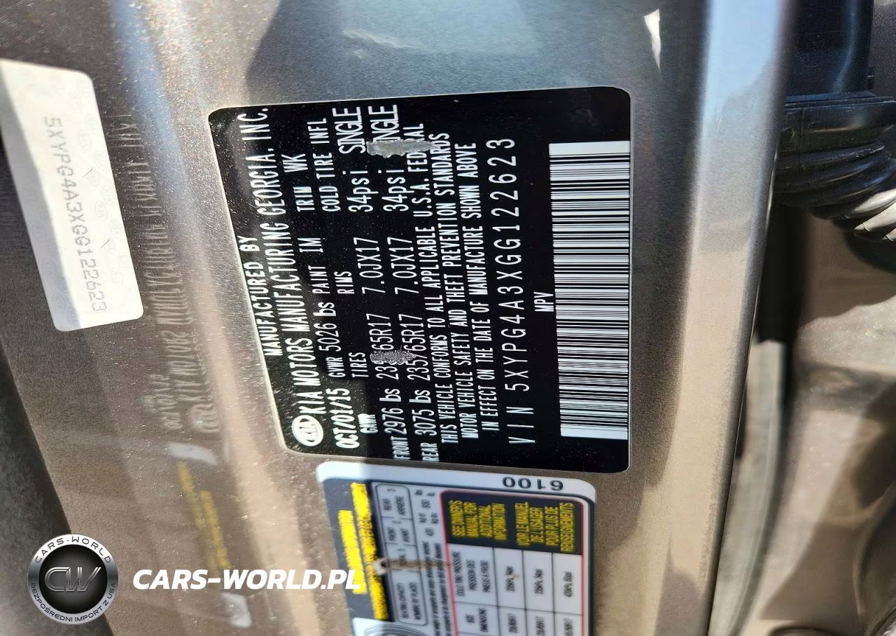 2016 Kia Sorento Lx VIN:5XYPG4A3XGG122623 - 12