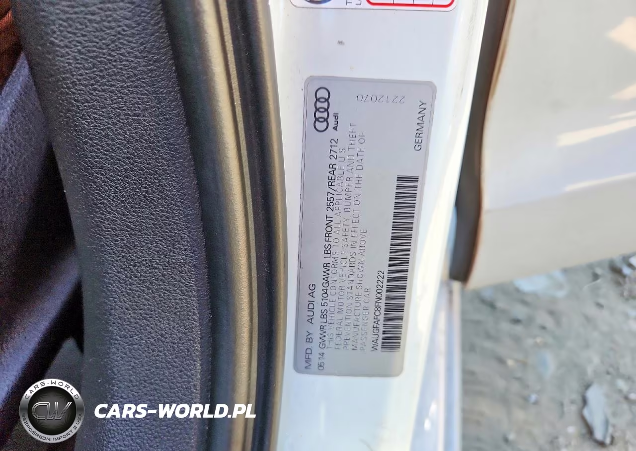 2015 Audi A6 Premium Plus VIN:WAUGFAFC8FN002222 - 12