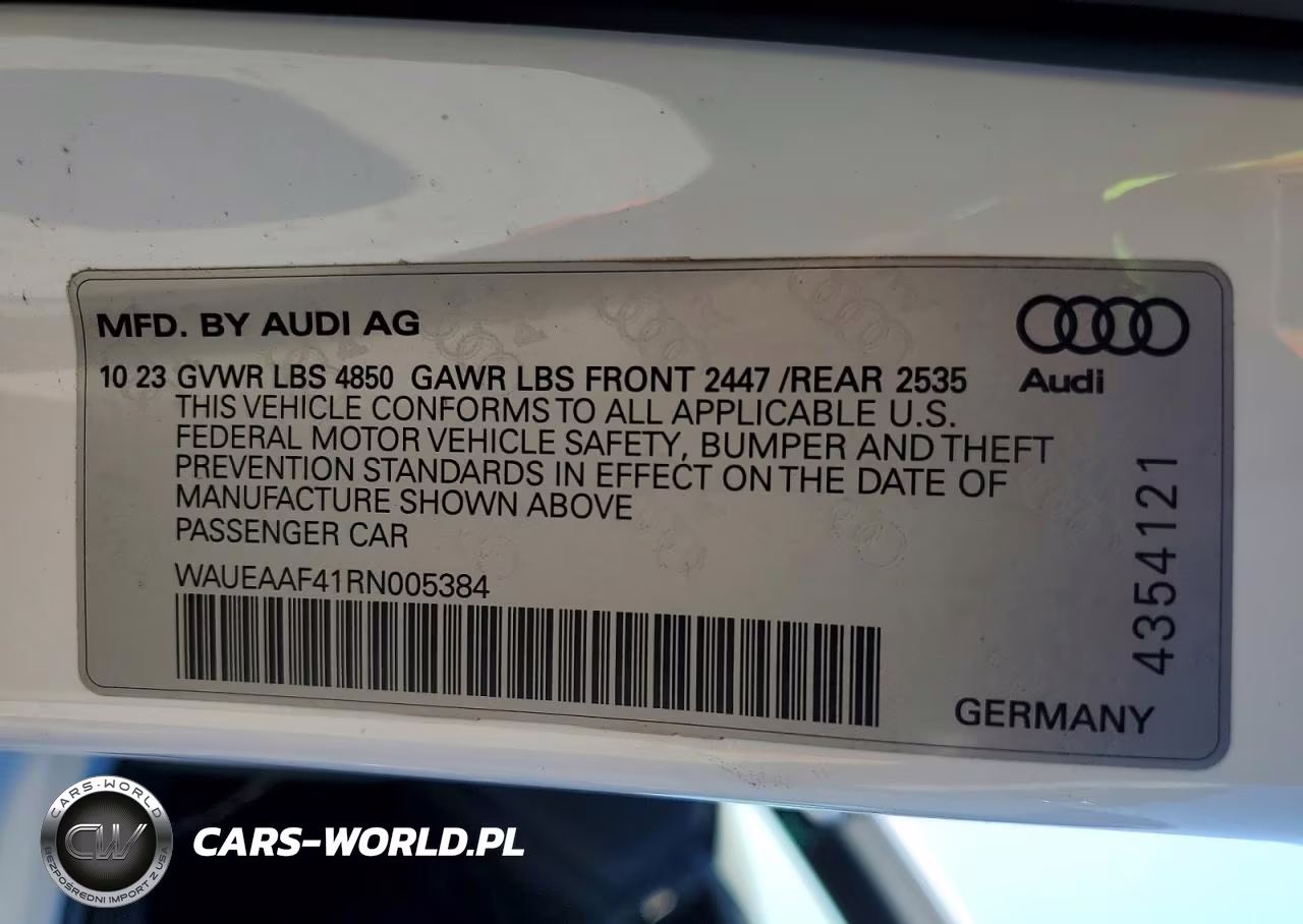 2024 Audi A4 Premium Plus 45 VIN:WAUEAAF41RN005384 - 12
