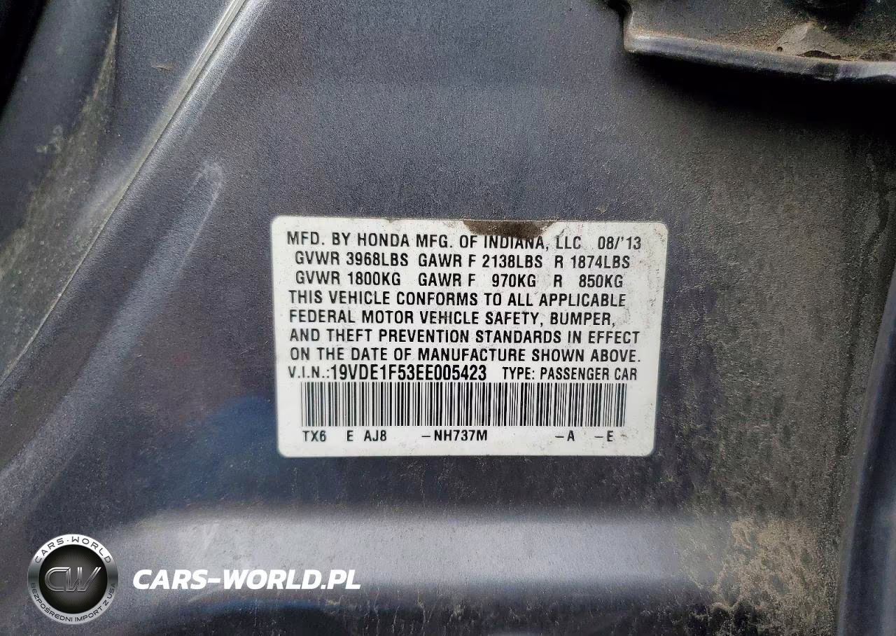 2014 Acura Ilx 20 Premium VIN:19VDE1F53EE005423 - 12