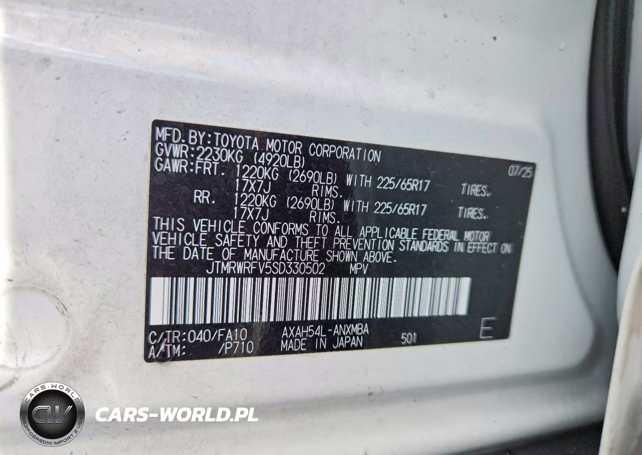 2025 Toyota Rav4 Hybrid Xle VIN:JTMRWRFV5SD330502 - 13