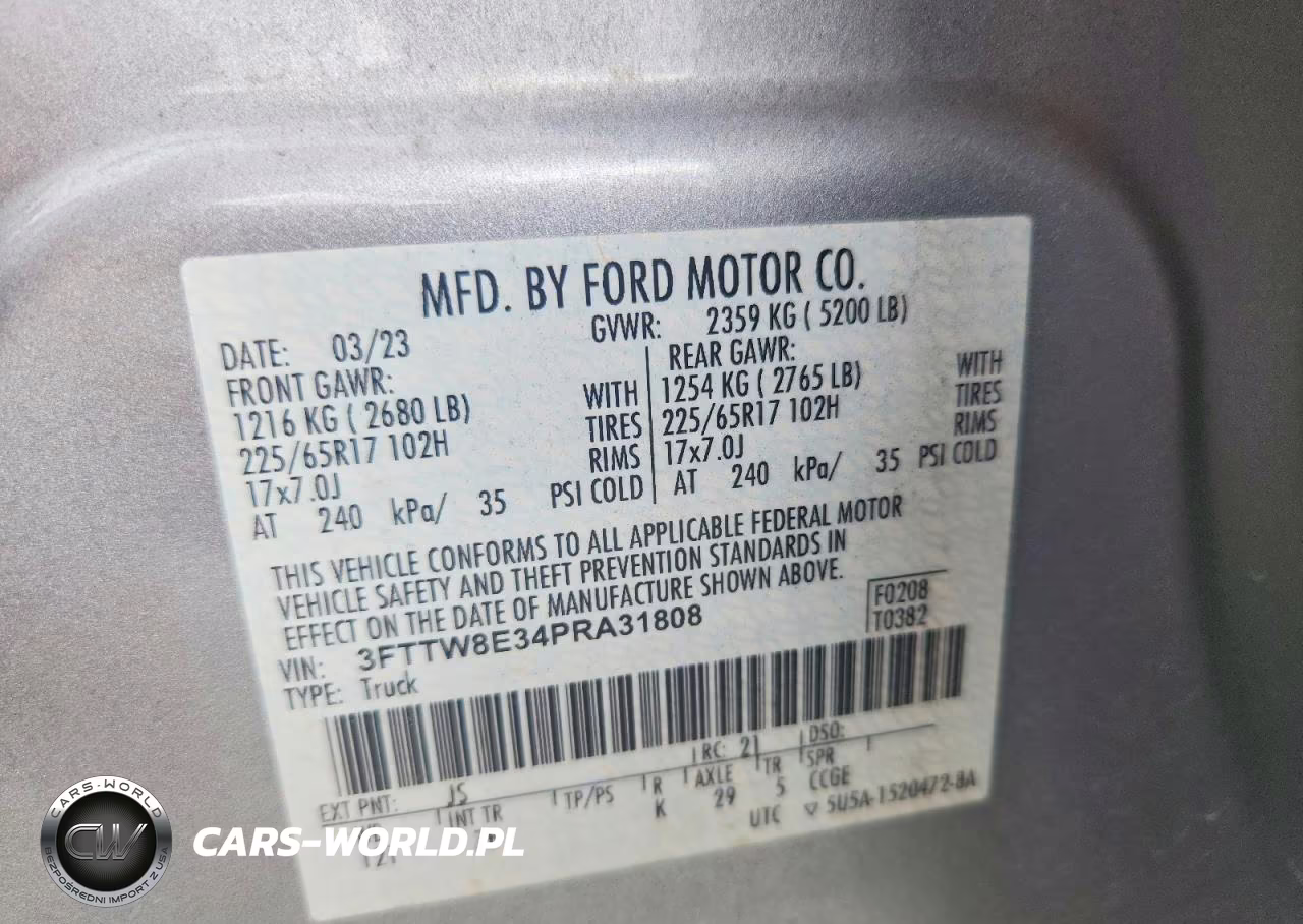 2023 Ford Maverick Xl VIN:3FTTW8E34PRA31808 - 12