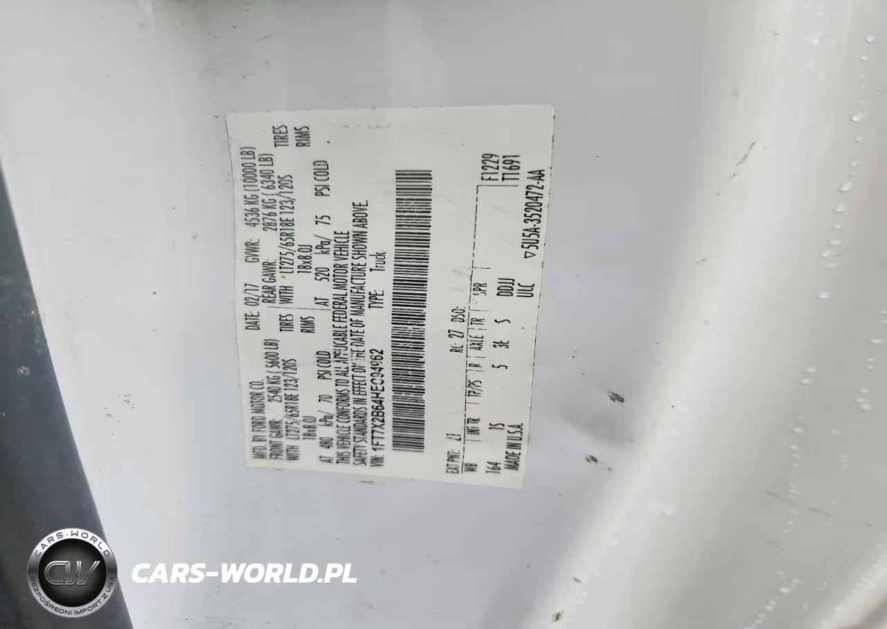 2017 Ford F250 Super Duty VIN:1FT7X2B64HEC94962 - 12