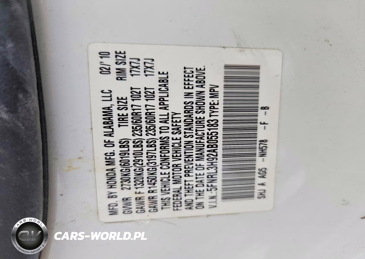 2010 Honda Odyssey Touring VIN:5FNRL3H92AB055183 - 13