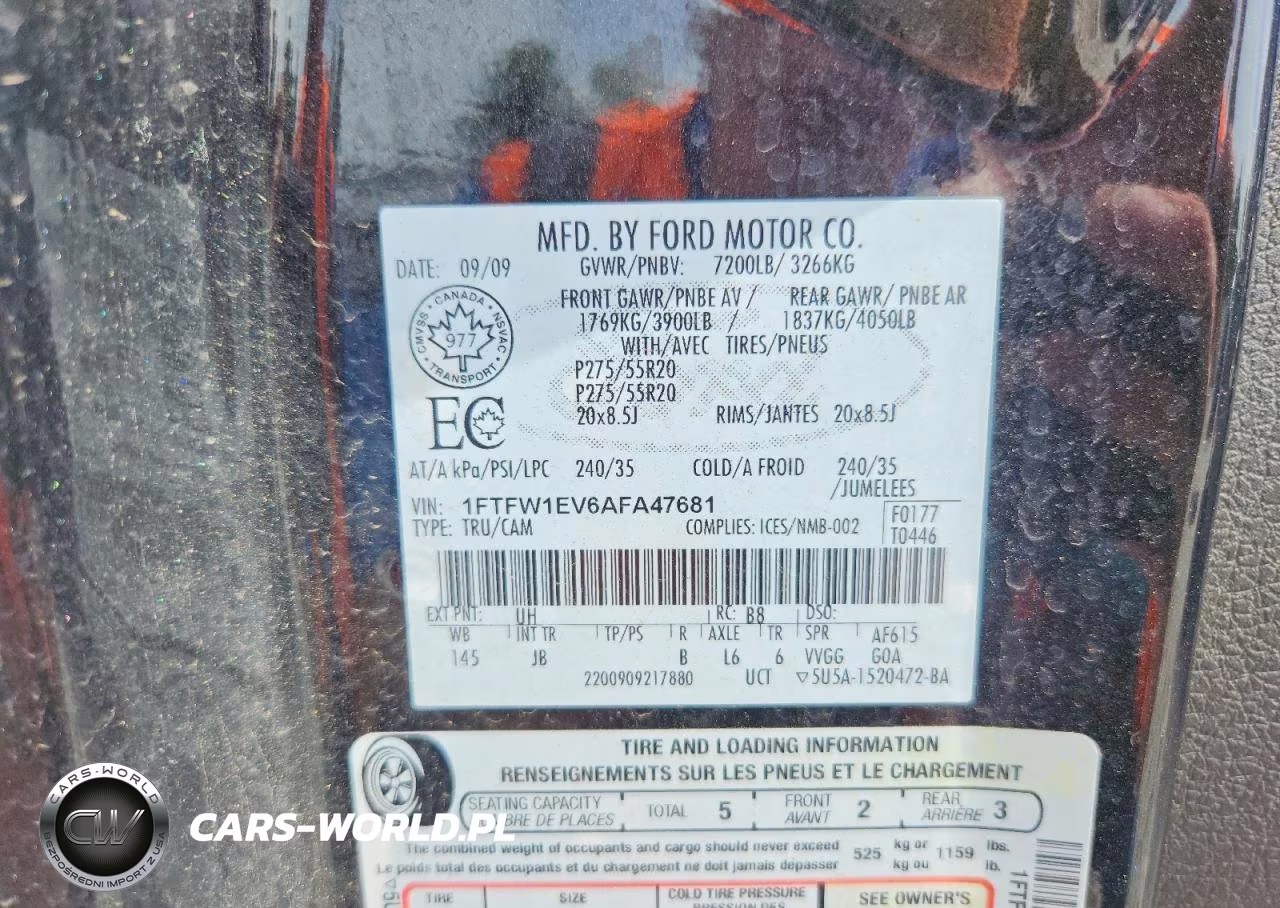 2010 Ford F150 Supercrew VIN:1FTFW1EV6AFA47681 - 12