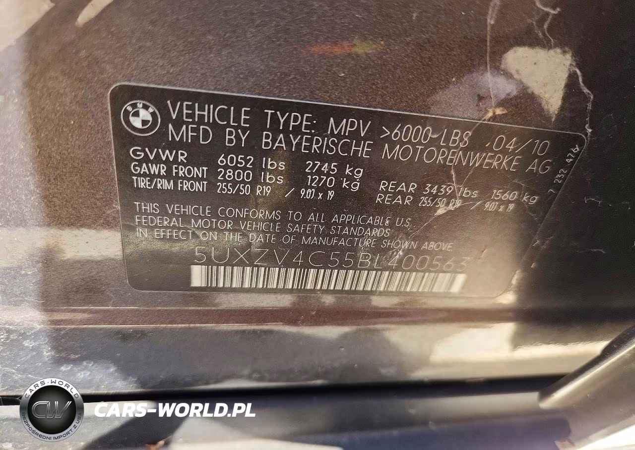 2011 BMW X5 xDrive35I VIN:5UXZV4C55BL400563 - 13