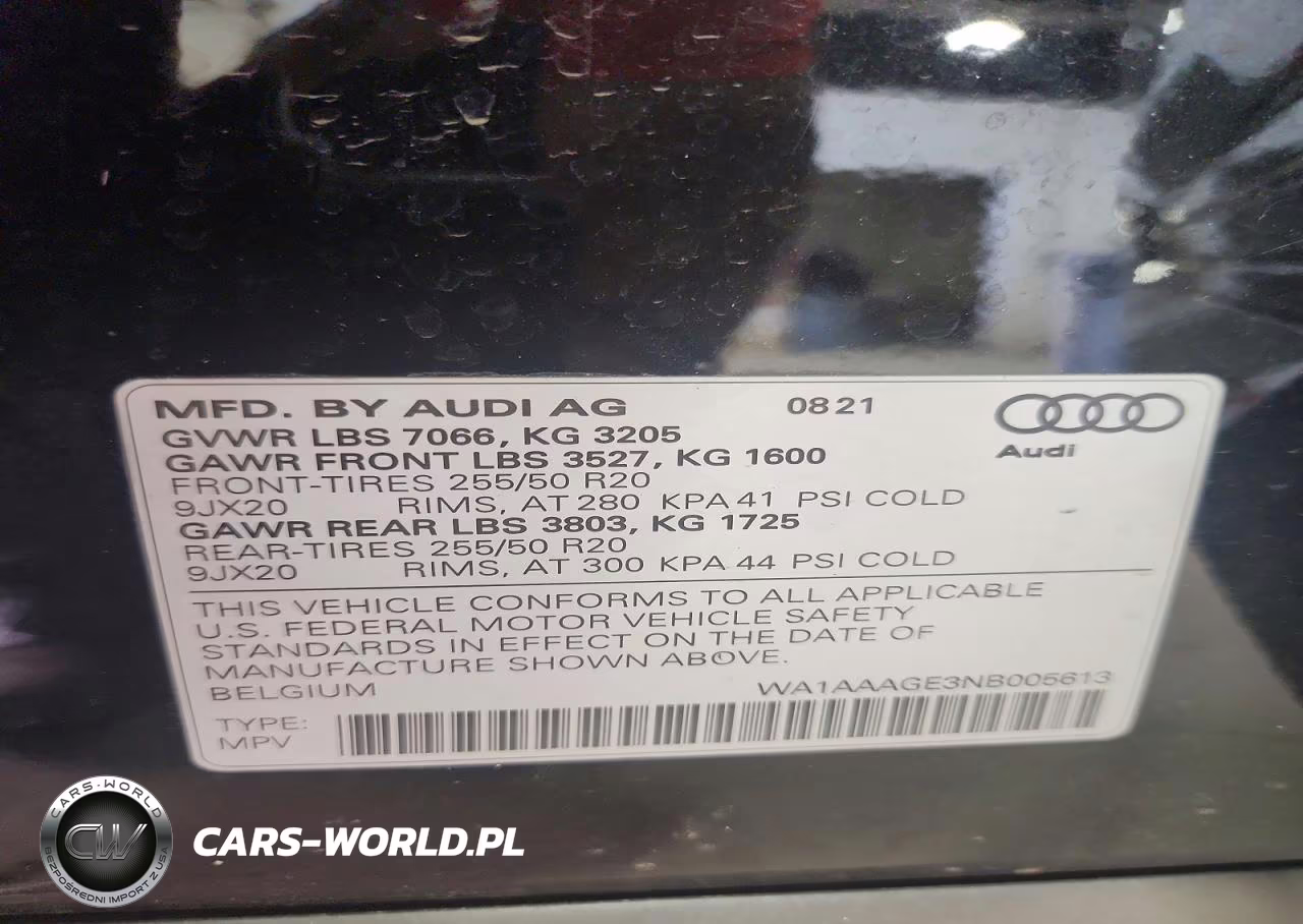 2022 Audi E-Tron Premium VIN:WA1AAAGE3NB005613 - 13