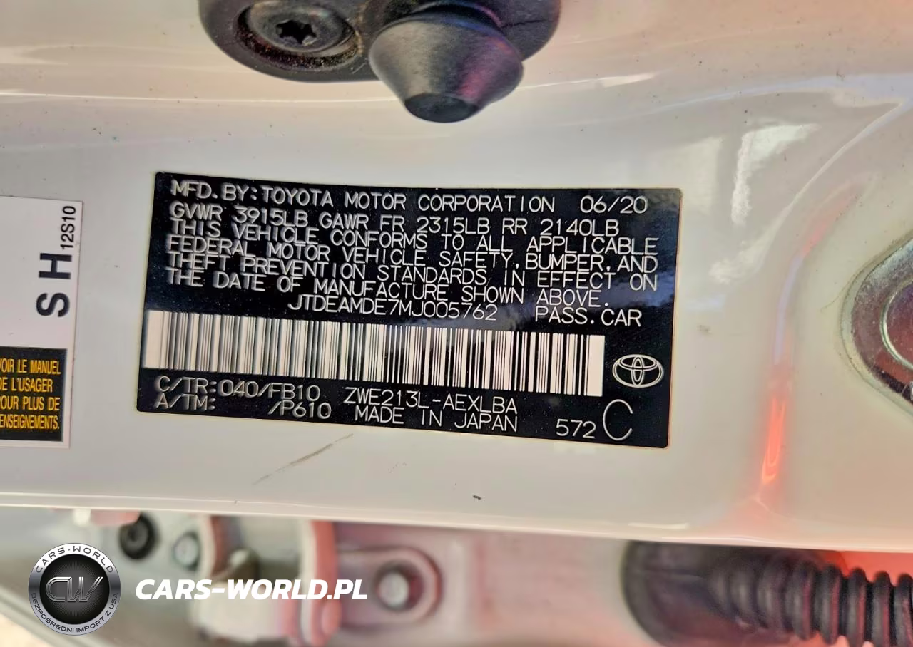 2021 Toyota Corolla Le VIN:JTDEAMDE7MJ005762 - 13