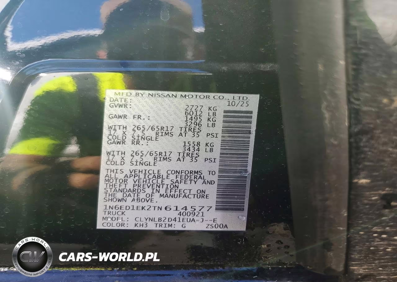 2026 Nissan Frontier Sv VIN:1N6ED1EK2TN614577 - 13