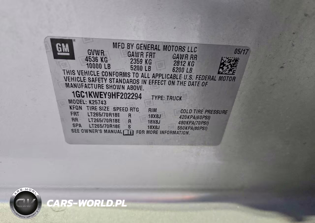 2017 Chevrolet Silverado K2500 Heavy Duty Ltz VIN:1GC1KWEY9HF202294 - 12