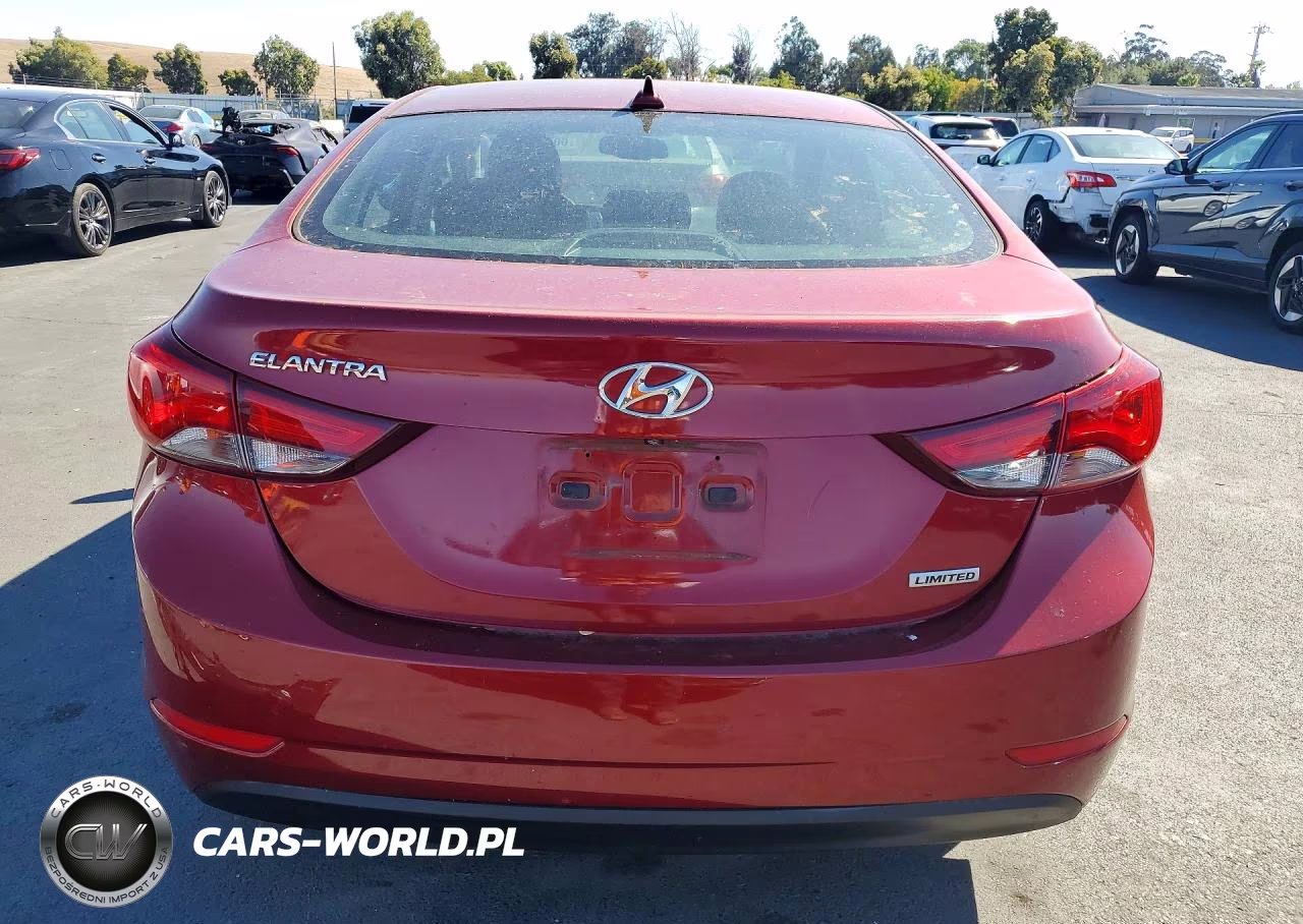 2014 Hyundai Elantra Limited VIN:5NPDH4AE7EH537888 - 6
