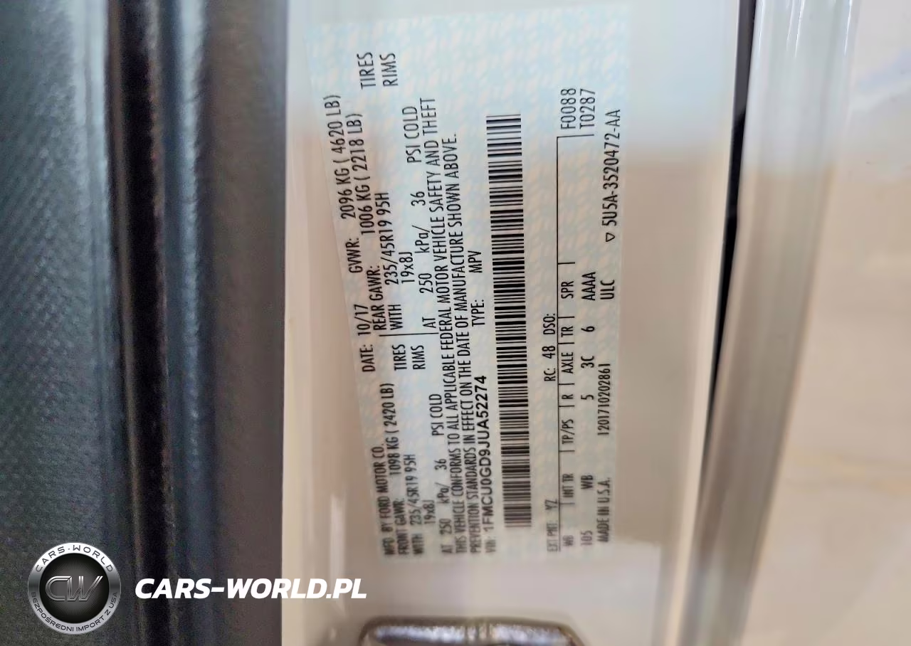 2018 Ford Escape Se VIN:1FMCU0GD9JUA52274 - 13