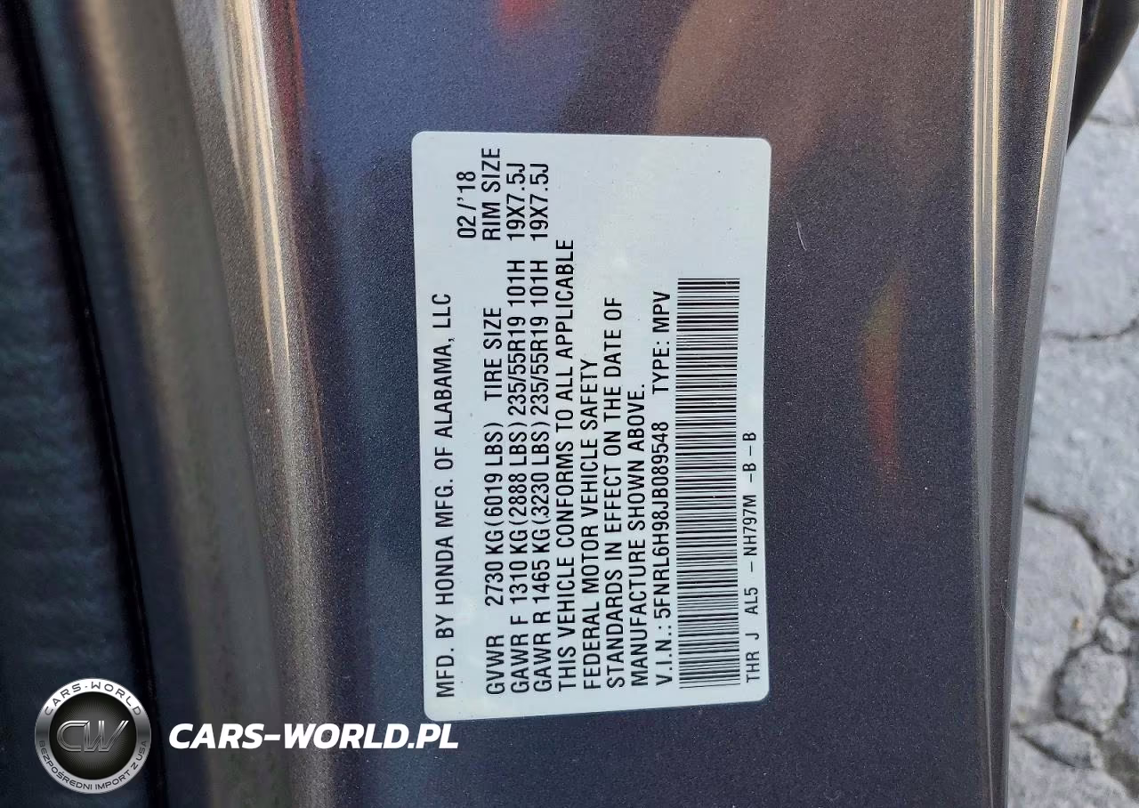2018 Honda Odyssey Elite VIN:5FNRL6H98JB089548 - 12