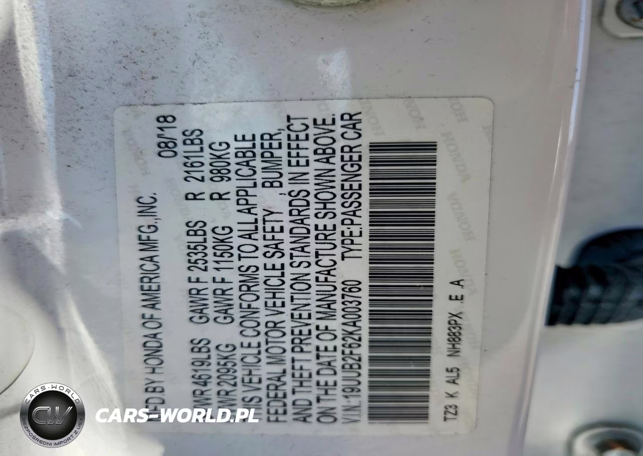 2019 Acura Tlx Technology VIN:19UUB2F62KA003760 - 12