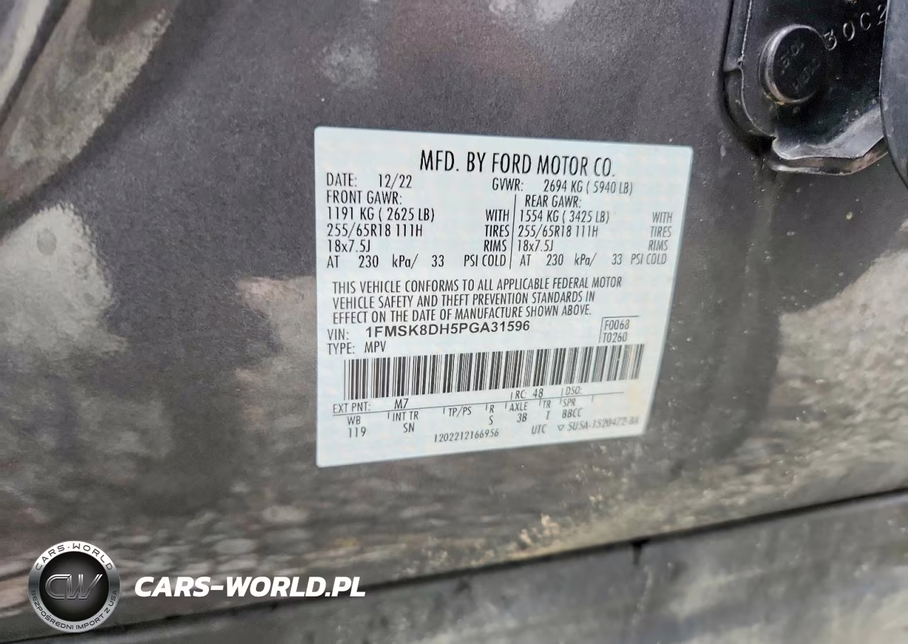 2023 Ford Explorer Xlt VIN:1FMSK8DH5PGA31596 - 14