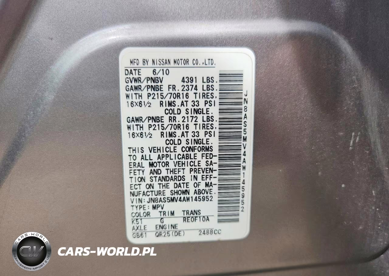 2010 Nissan Rogue S VIN:JN8AS5MV4AW145952 - 14