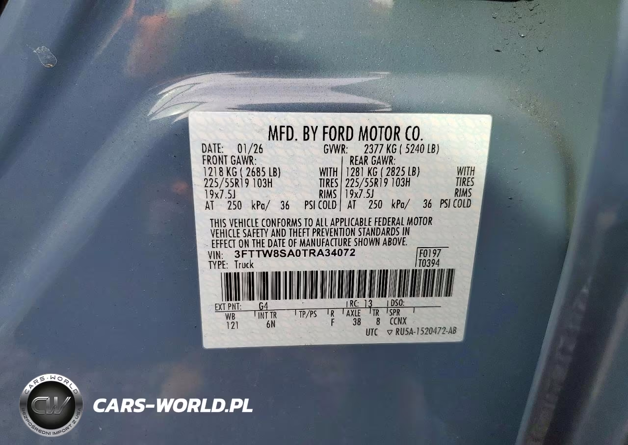 2026 Ford Maverick Lariat VIN:3FTTW8SA0TRA34072 - 12