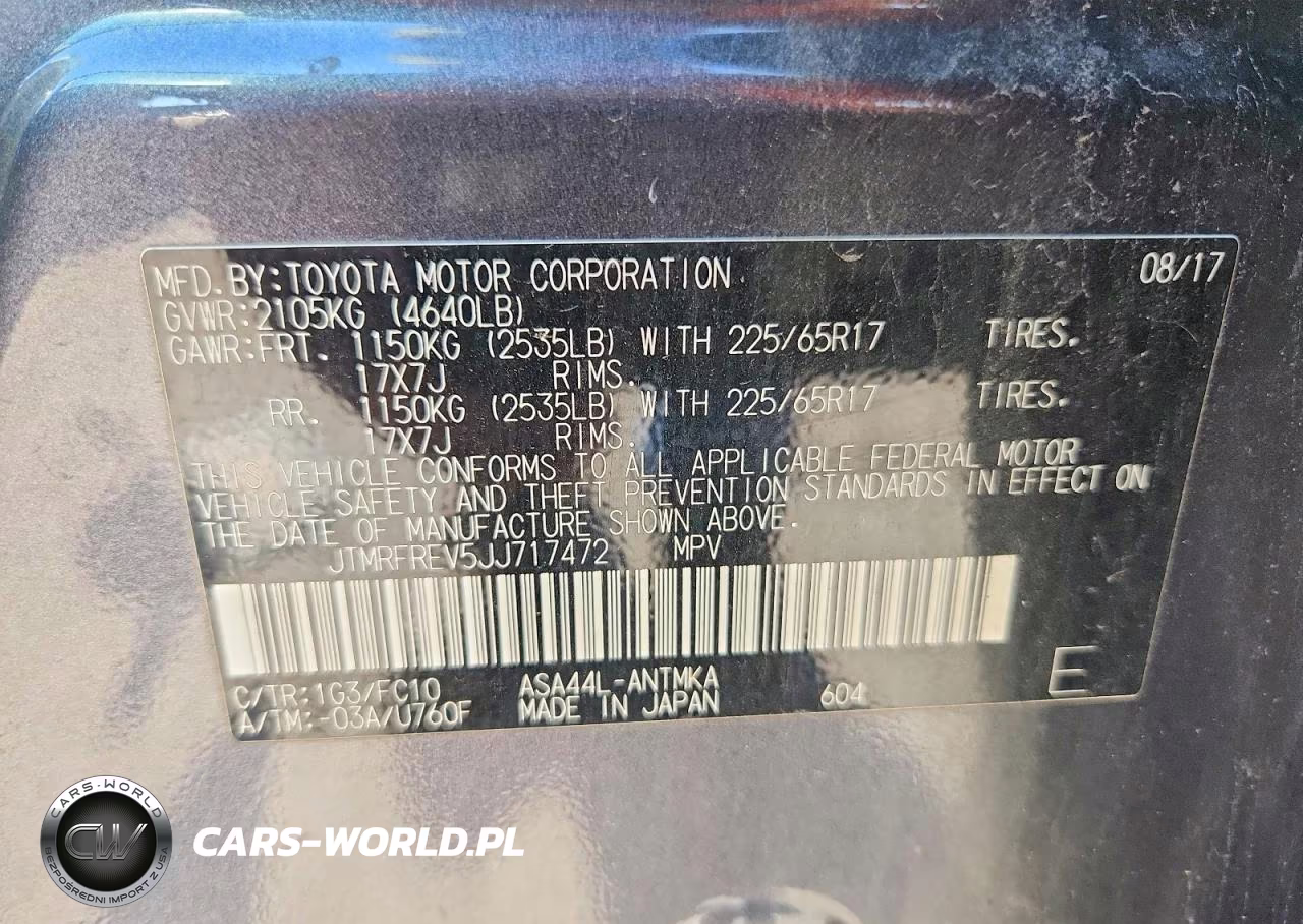 2018 Toyota Rav4 Xle VIN:JTMRFREV5JJ717472 - 13