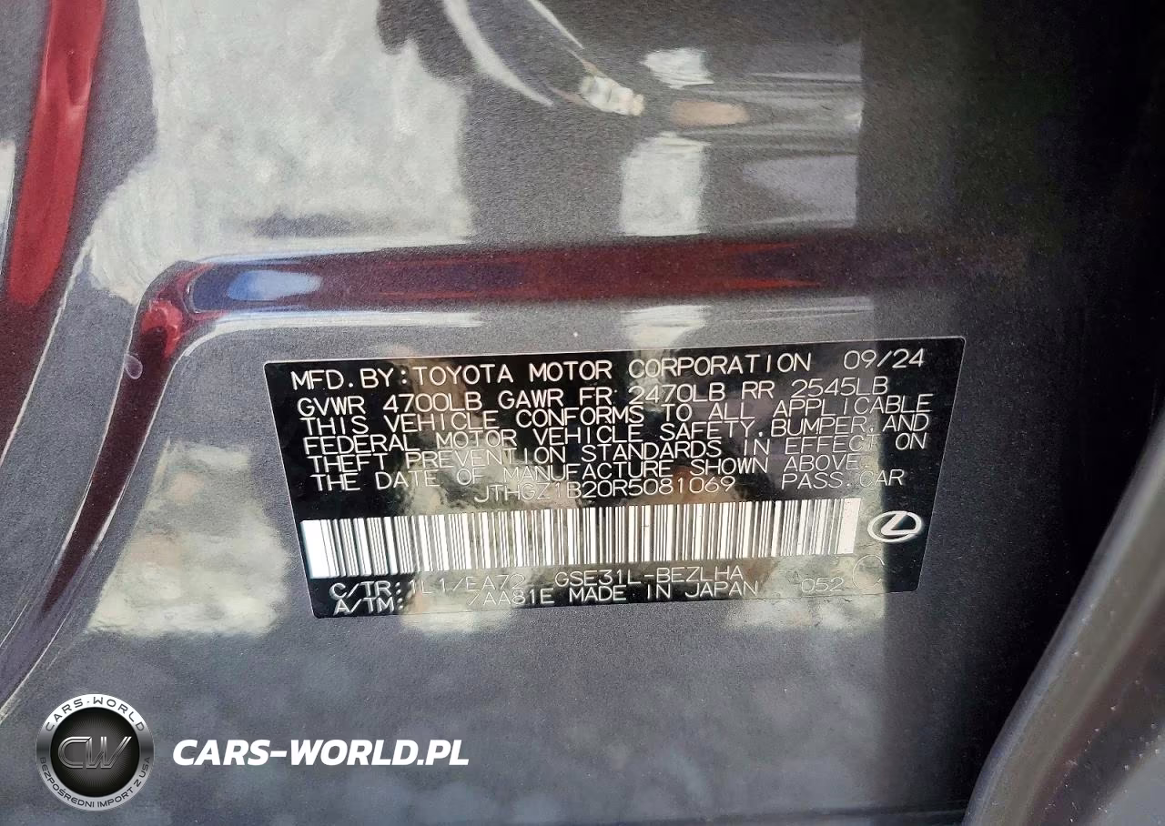 2024 Lexus Is 350 F Sport VIN:JTHGZ1B20R5081069 - 14