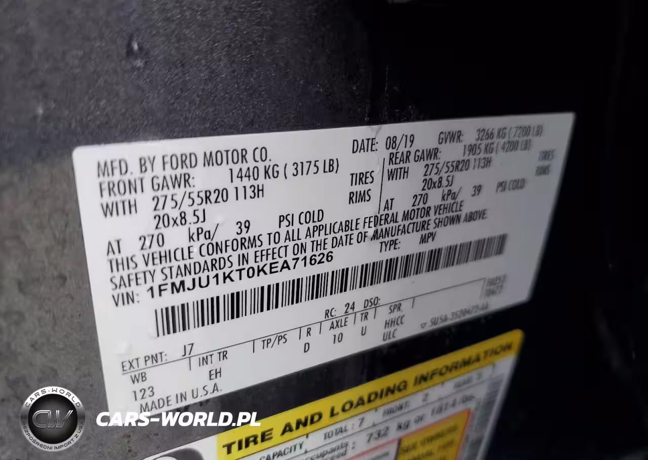 2019 Ford Expedition Limited VIN:1FMJU1KT0KEA71626 - 13